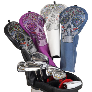 Beading Skull Driver Head Cover